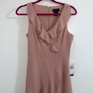Mauve ruffle dress